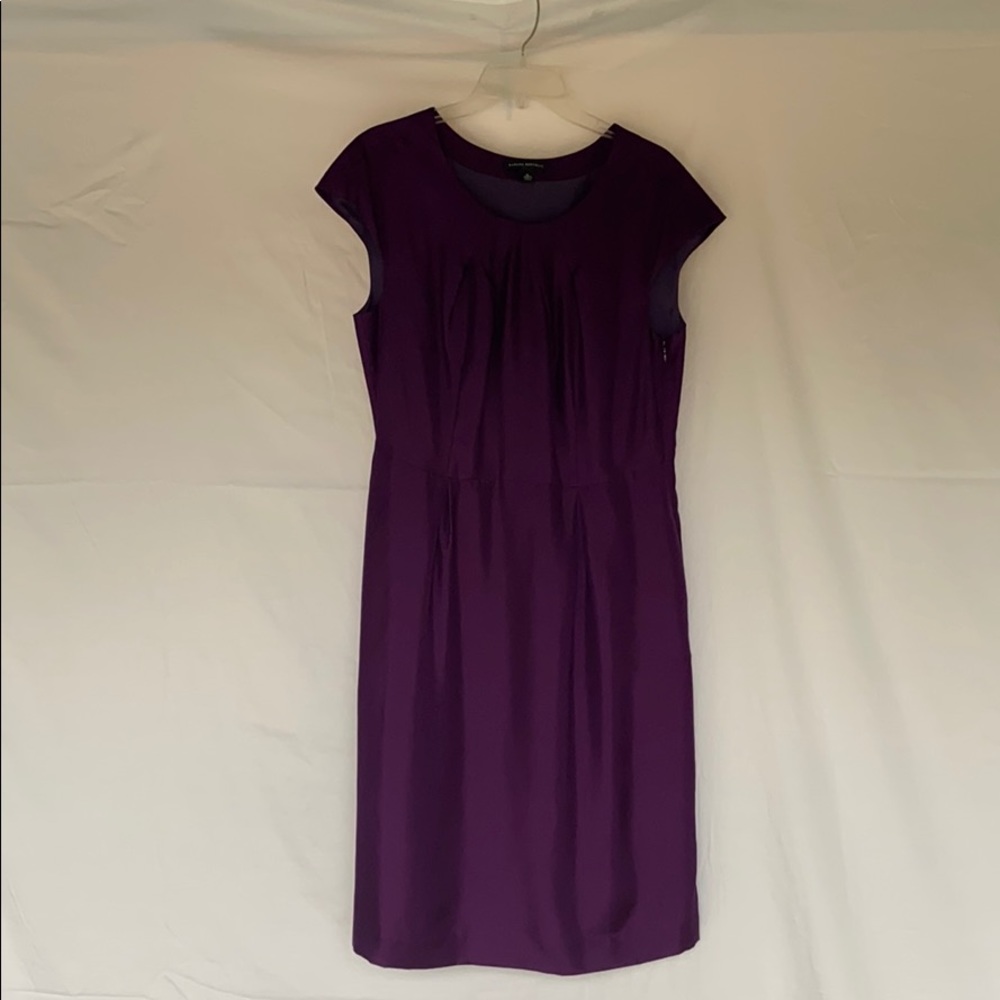 Deep purple cap sleeve dress